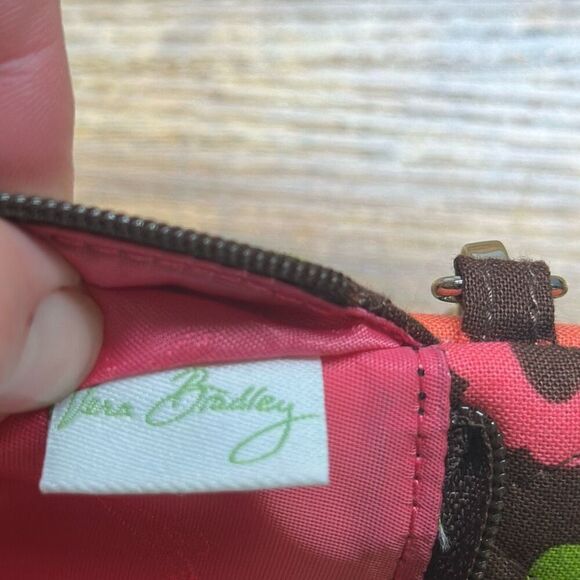 Vera Bradley Lola Wristlet Clutch Brown‎ Blue Wallet - Picture 8 of 8